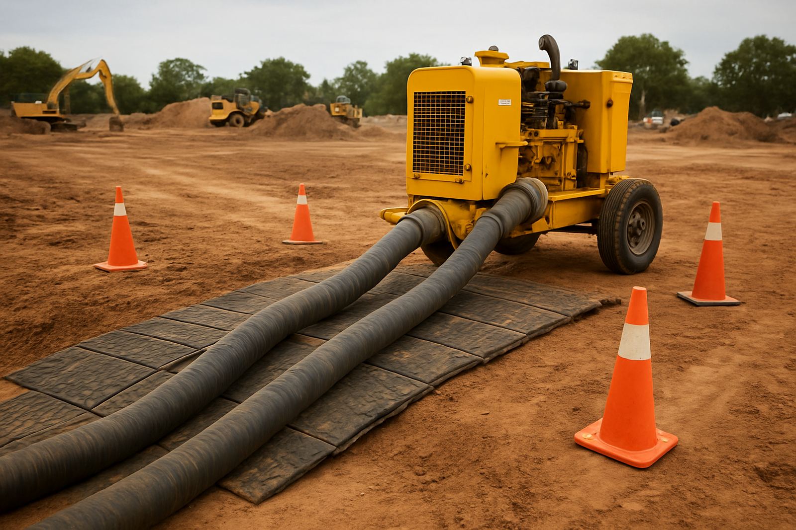 Safe Pump Hose Routing